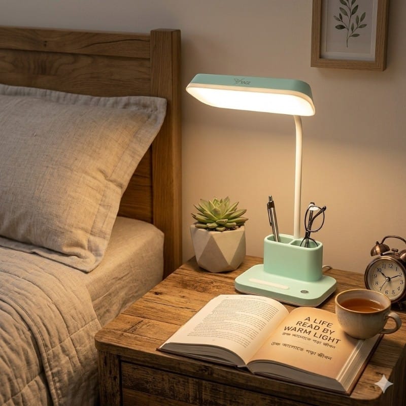 Rechargeable LED Folding Desk Lamp Eye Protection Touch Dimming Working Reading Table Lamp